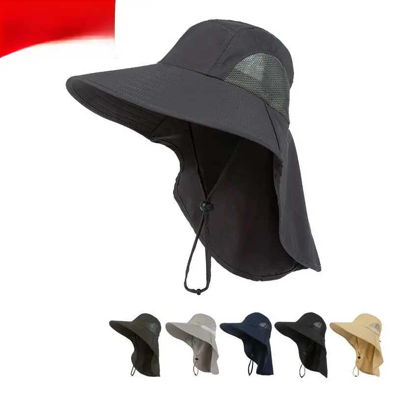 Mũ Chống Nắng, Nanjiren, Dành Cho Nam Giới, Che Mặt, Mũ Câu Cá, Bảo Vệ Cổ, Thoáng Khí, Vành Lớn, Mũ Ngư Dân, Bảo Vệ Chống Tia UV Mùa Hè Phụ Kiện Đội Đầu