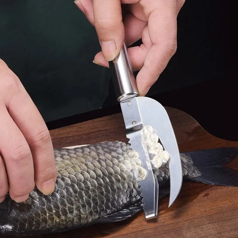 Pisau Ikan 3in1 Pisau 3 in 1 Skewer Alat Pemotong Ikan Pisau Ikan Pembersih Sisik 3