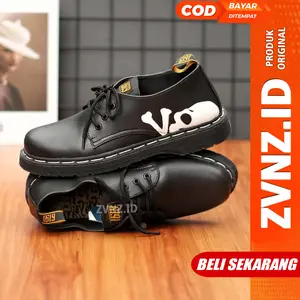 ZVN Skull Sepatu Docmart Pria Original Loafers Kerja Kantor Kuliah Casual