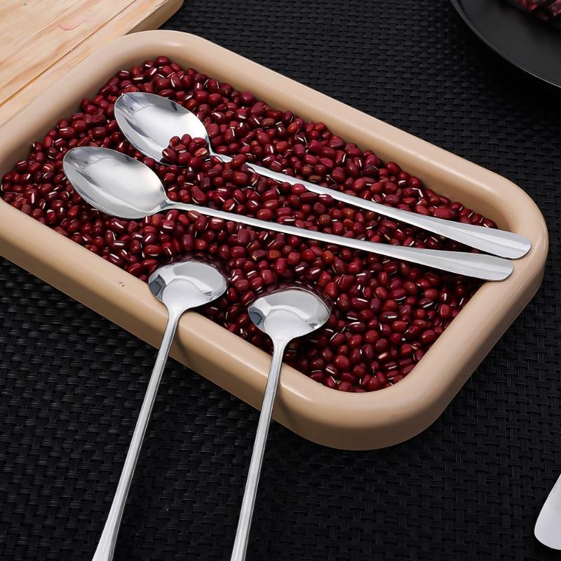Product Introduction of 8Pcs Stainless Steel Long Handle Ice Tea Spoons Coffee Ice Cream Stirring Spoon Pointed Smooth Kitchen Accessories 14