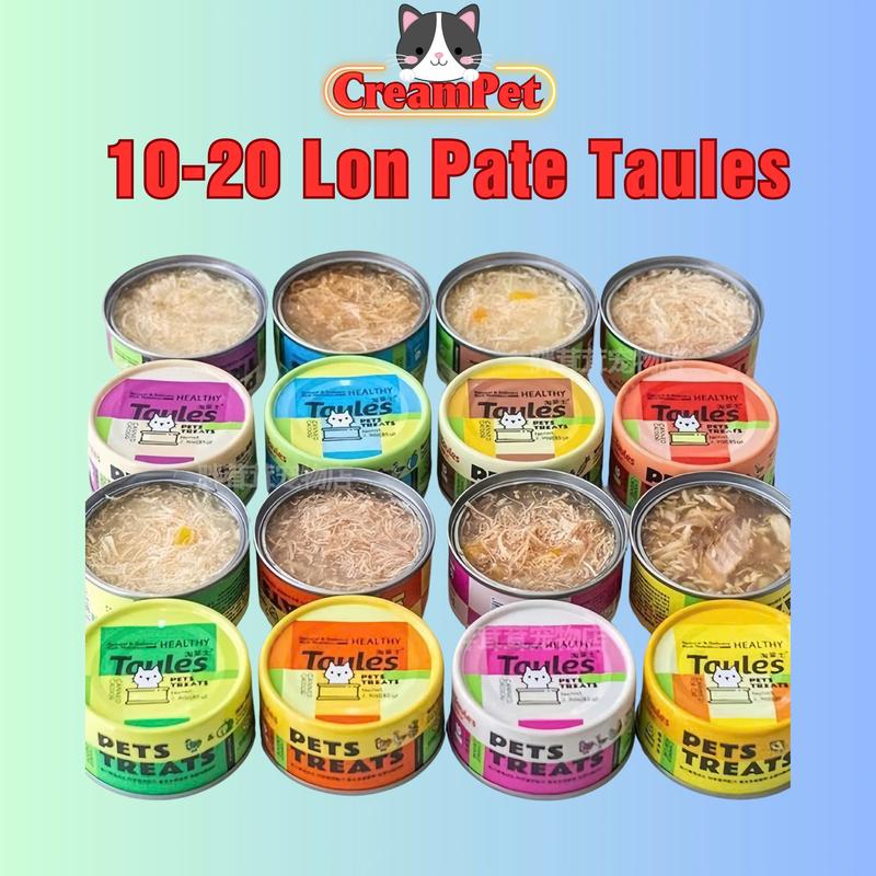  Combo 10-20 Pate Neeka Taules Súp Thịt Mix Rau Củ Quả - Thức Ăn Cho Mèo Bổ Sung Dinh Dưỡng Lon 85g 