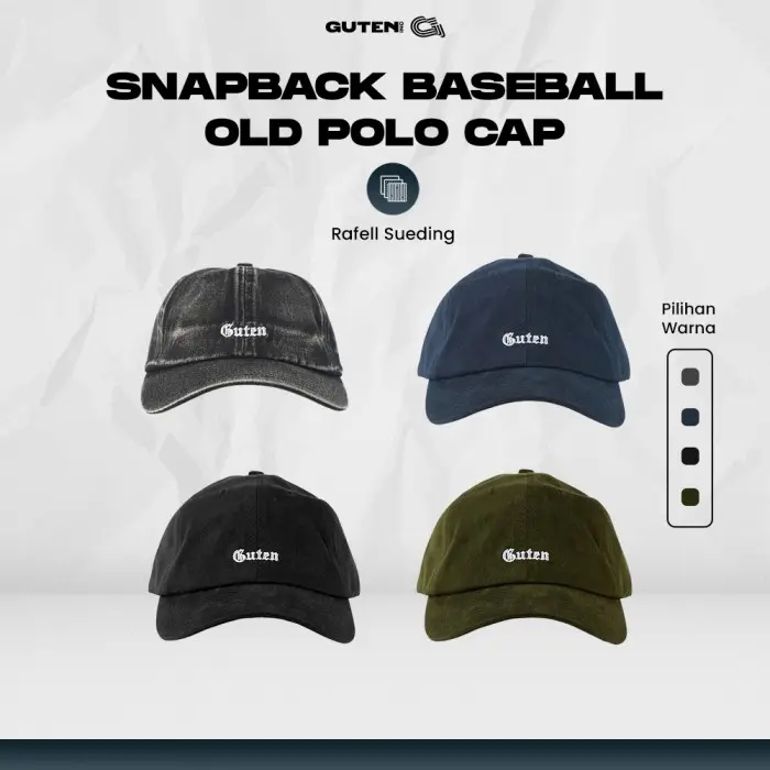 Guten Inc Topi Pria Baseball Old Polo