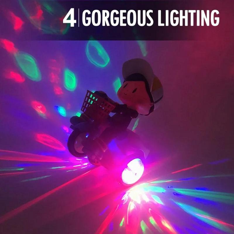 Music Rotating Stunt Tricycle Toy Electric Music Cool Tricycle Y7X6 3