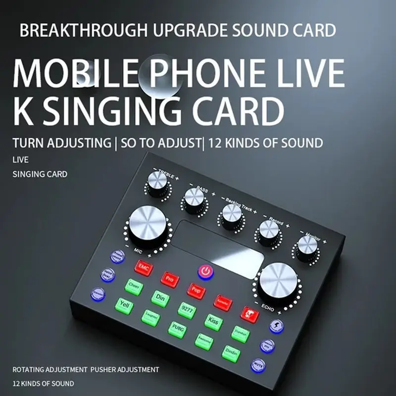 {BISA COD} V8S SoundCard Bluetooth Audio Usb Live External NEW Elektronik 3