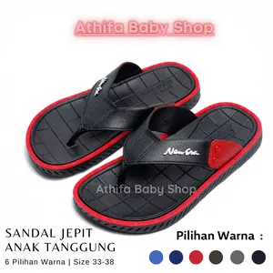 Sandal Jepit Anak Laki Cowok Sendal Karet Anak SD SMP Tanggung 4 5 6 7 8 Tahun 8030 Fashion Kaki