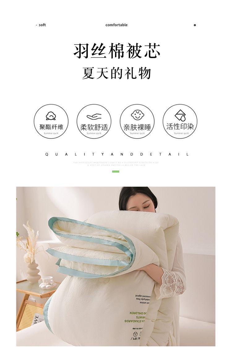 Product Introduction of Summer Air Conditioning Duvet Summer Blanket Quilt Inner Winter Quilt Quilt for Spring and Autumn Single Student Dormitory Quilt Antibacterial Synthetic Quilt 3