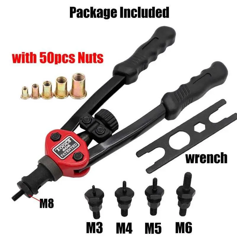 Jual Hand Threaded Riveter Nuts Guns with Nuts 605 60PCS - BT605 5