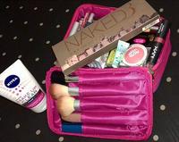 Gambar WSO - Woman Stuff Organizer (Tas Kosmetik 2 Susun) Cosmetic Bag Hitam Pink dari Pusat Grosir Eceran Kota Surakarta 5 Tokopedia