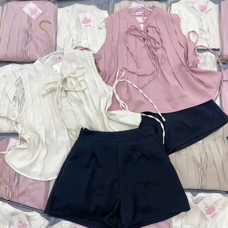 SET ÁO BBD ĐAN DÂY BÈO KÈM QUẦN XINH Nữ