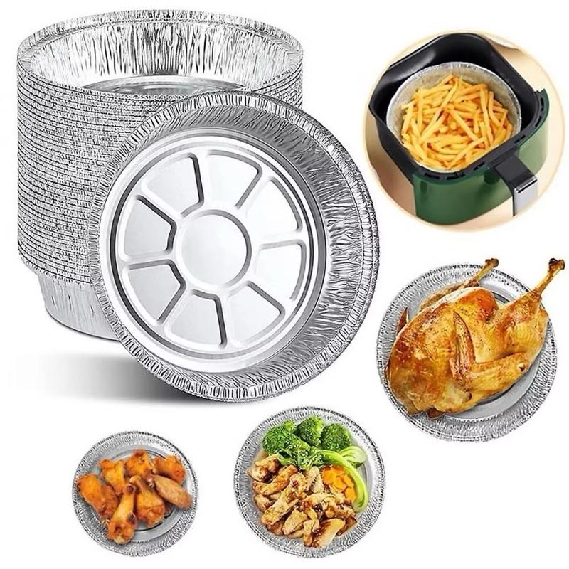   Deal Ngọc Ân Ân  Set 100 giấy bạc size 22 đựng thực phẩm dùng cho nồi chiên không dầu. Khay bát bạc 22cm 
