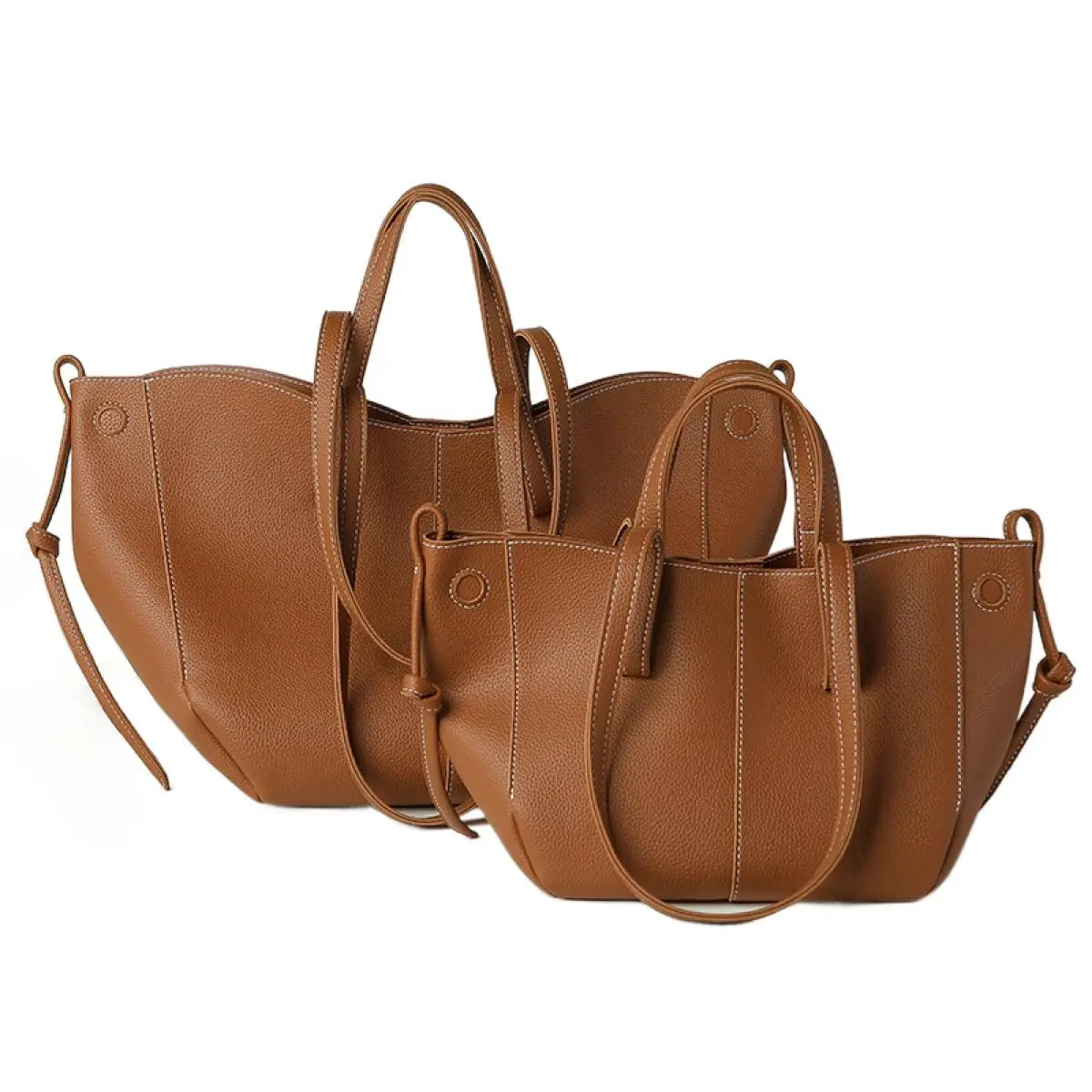 2025 New Fashion Shoulder Underarm Bag Large Capacity With Small Purse Womens Commuter French Handbag Designer Tote Bag Niche Soft Leather Composite Bag Brown Stylish