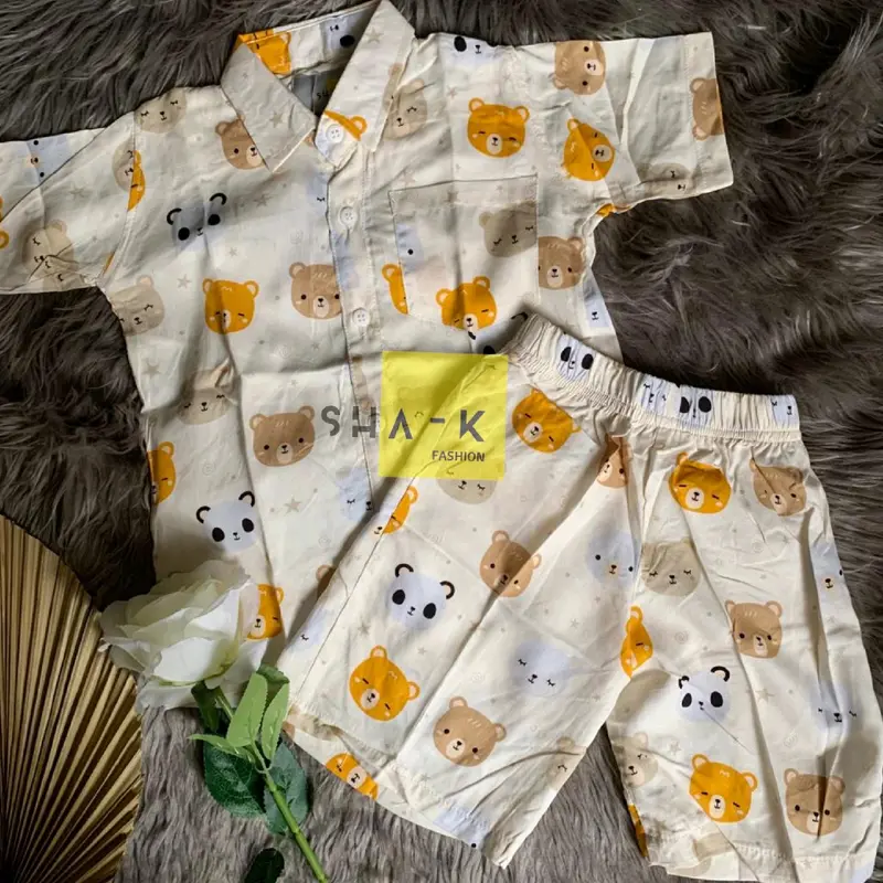KEMEJA STELAN ANAK UNISEX/BAHAN RAYON/ 6 Bulan - 6 tahun 3