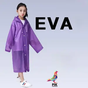 Jas Hujan Anak EVA TK SD SMP Terusan Kancing Polos EVA Murah (5-12 Tahun) mantel