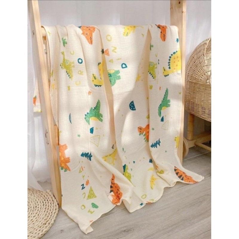 Khăn Xô Muslin Đa Năng 2 Lớp Siêu Thấm Hút Mềm Mại Cho Bé 5