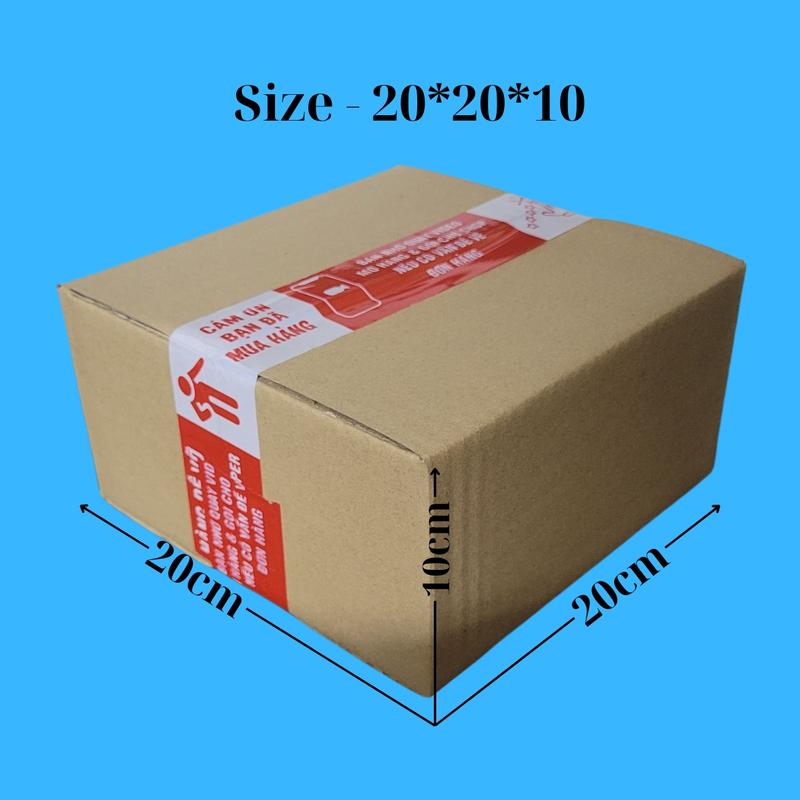  Size 20x20x10 -50 Cái Thùng Carton Đóng Hàng hopshipcod Thùng Giấy 3 lớp cứng chắc chắn hộp carton 