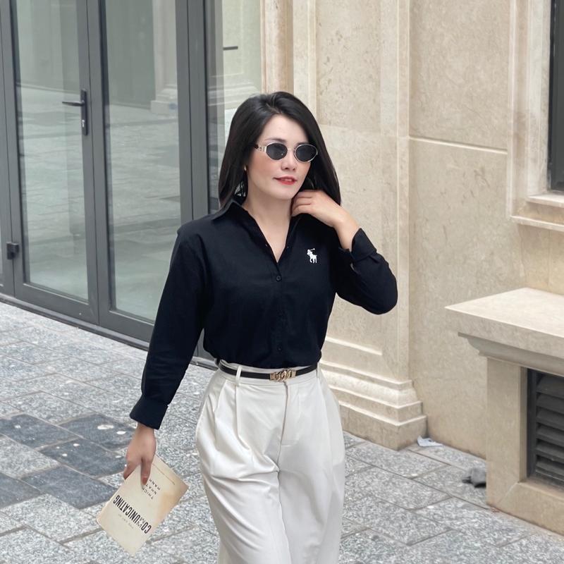 Áo Sơ mi nữ Line mềm mại, kiểu dáng sang trọng Shirt Women Top Voi minu somi hot