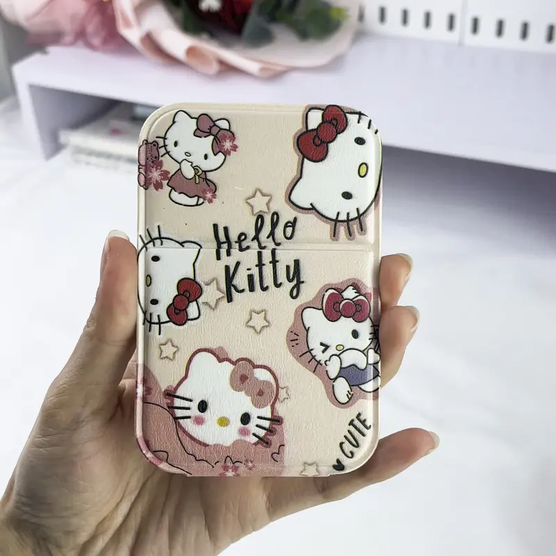 Gương bọc da mini gấp gọn hoạt hình để bàn trang điểm CHOOAH GUONGDAHH199 5