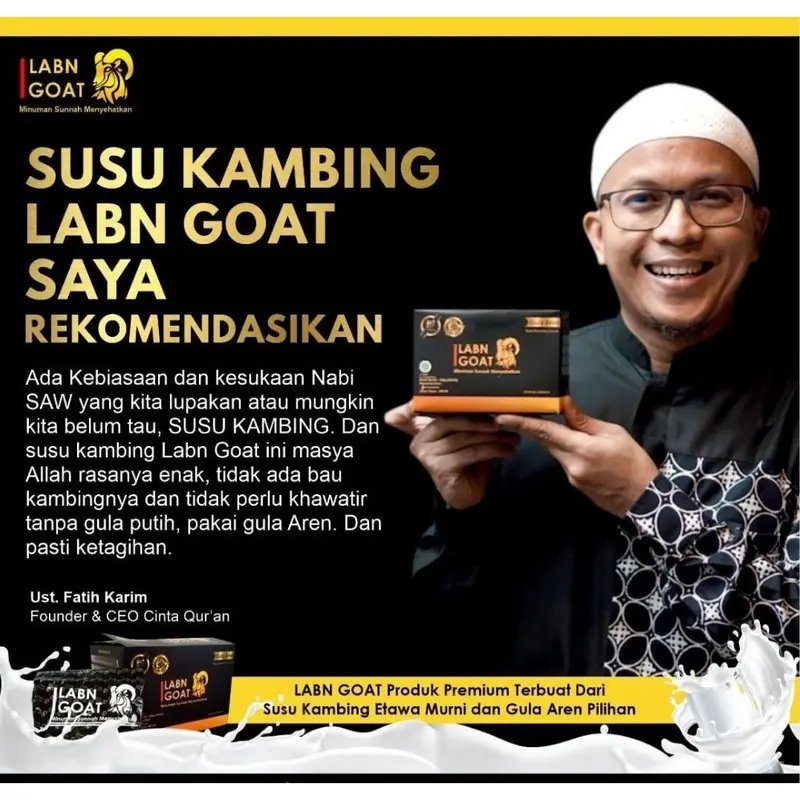 Susu kambing Etawa Labn Goat Rasa Gula Aren/ Susu kambing Etawa 1 box isi 10 Sachet 2