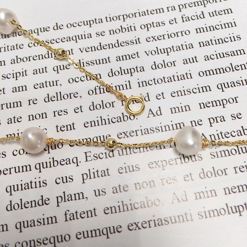 Product Introduction of Natural Jewelry Classic Hot Selling Product Zhuji Pearl Natural Freshwater Pearl Starry Pearl Necklace High-Grade Light Luxury Clavicle Chain Summer 17
