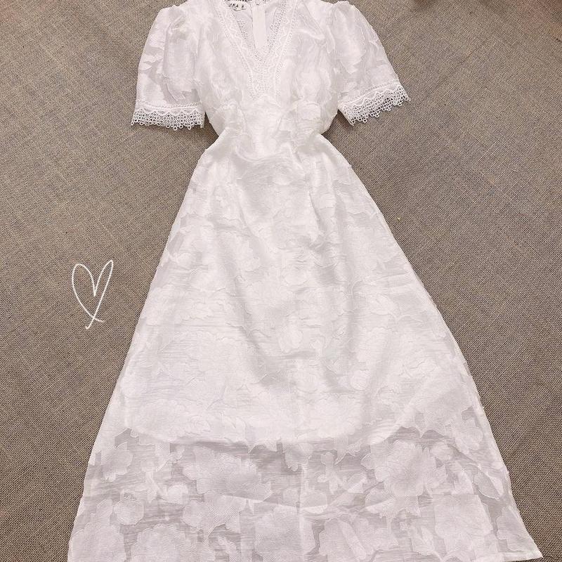 Đầm ren tiểu thư dáng dài Ceci xinh xắn Dress Women Nữ 3