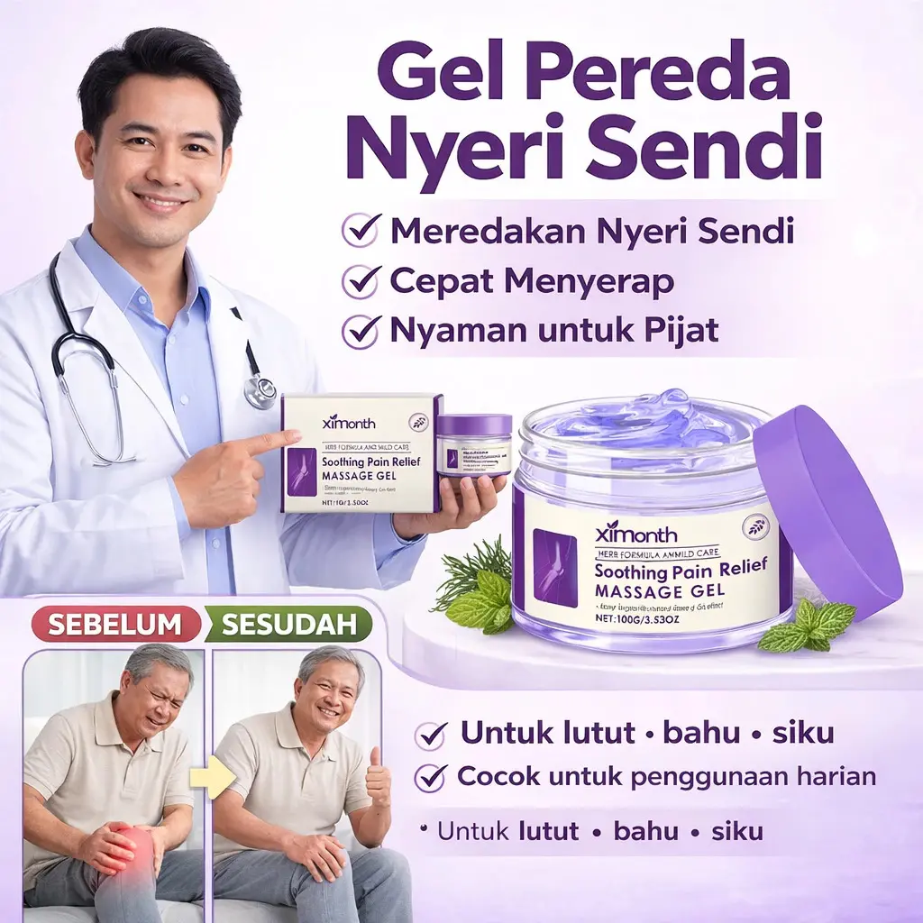 [Penyerapan Cepat] Ximonth Gel Pijat Perawatan Sendi | Gel Perbaikan Sendi Glukosamin | Gel Pijat Sendi Tubuh | Krim Perawatan Osteoporosis | Cocok Untuk Sendi Lutut, Siku, Dan Bahu