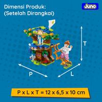 Gambar Mainan Balok Juno 8732-3A | Fairy House 6in1 | Mainan Balok Friends Rumah Pohon 6in1 - Fairy House dari Juno Toys_NEW Kota Surabaya 3 Tokopedia