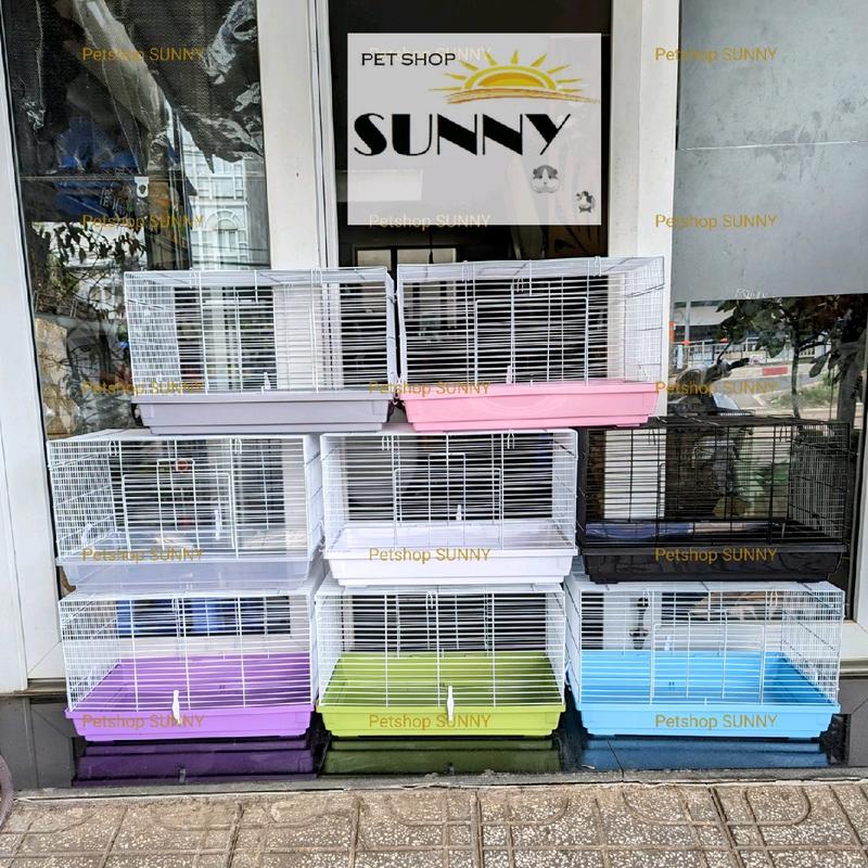 (HÀNG XỊN) Lồng đại nuôi hamster, gà rutin kích thước 47x30x30cm (hàng loại 1 khay nhựa dày, nan sắt dày)