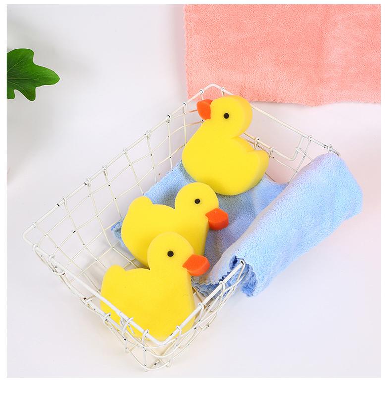 Product Introduction of Baby Bath Sponge Children Animal Shape Sponge Wipe Newborn Cartoon Duck Bath Towel Baby Supplies Bath Baby Stuff Sponge Newborn 7