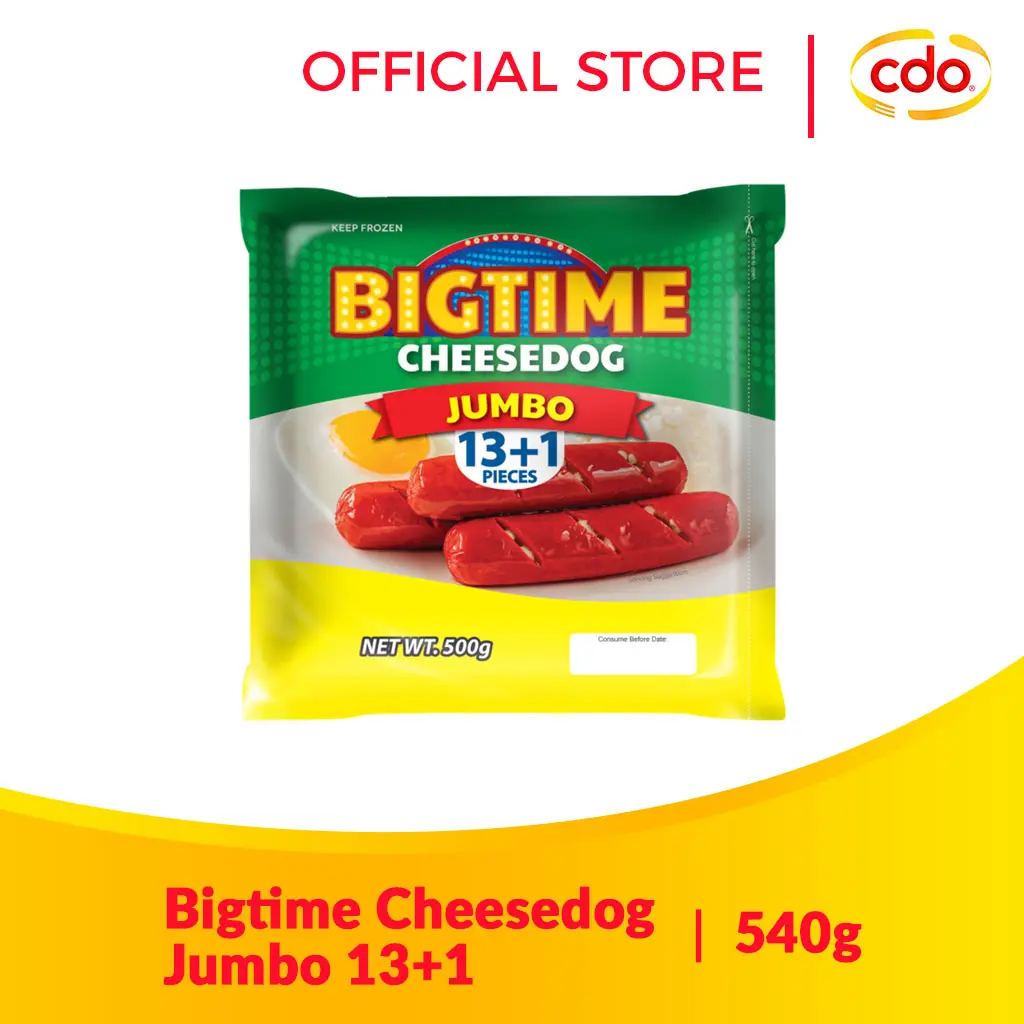 Bigtime Cheesedog Jumbo 14s - 500g