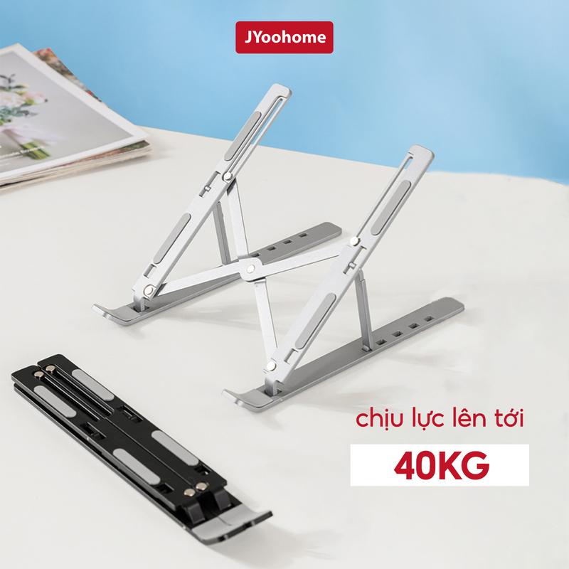 Giá Đỡ Laptop Hợp Kim Nhôm SMTech Có Điều Chỉnh Độ Cao Đế Silicon Tản Nhiệt Chống Trượt Cho LAPTOP, Máy tính bảng đỡ laptop