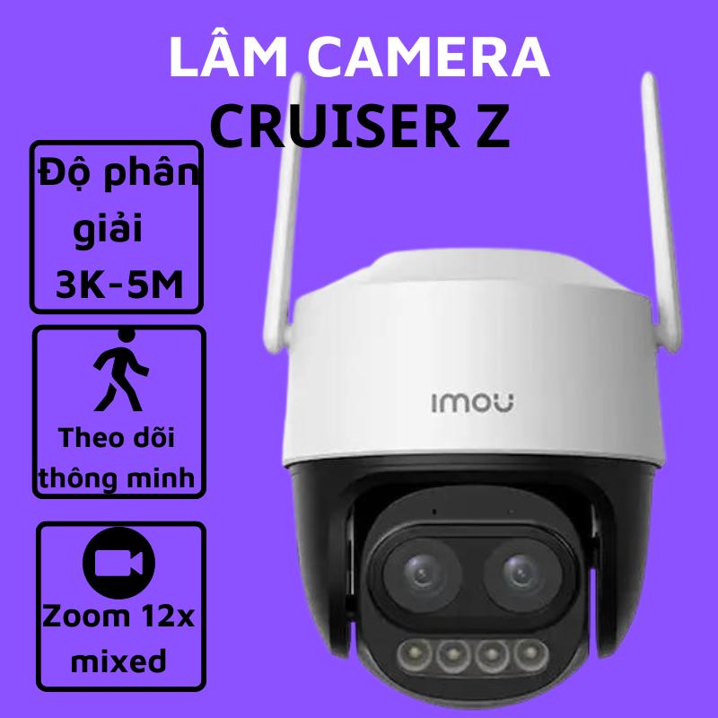   DEAL HỜI  Camera wifi IMOU Ngoài Trời Cruiser Z S7DP  3K 5MP Ống kính kép Zoom 12X chống nước  có loa đàm thoại  có màu ban đêm chụp ảnh báo động về máy bảo hành 2 năm 