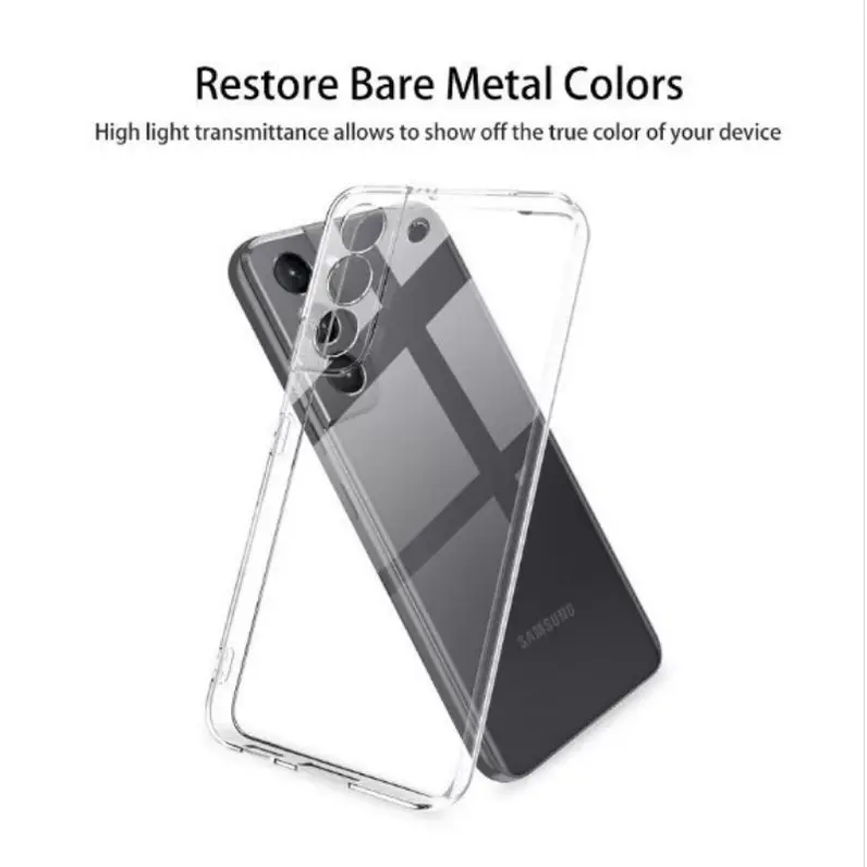 Soft Case Clear Silikon Kompatibel Untuk Samsung Galaxy M15 5G Samsung M35 5G Samsung M55 5G Bening Transparant Tebal 2mm 3