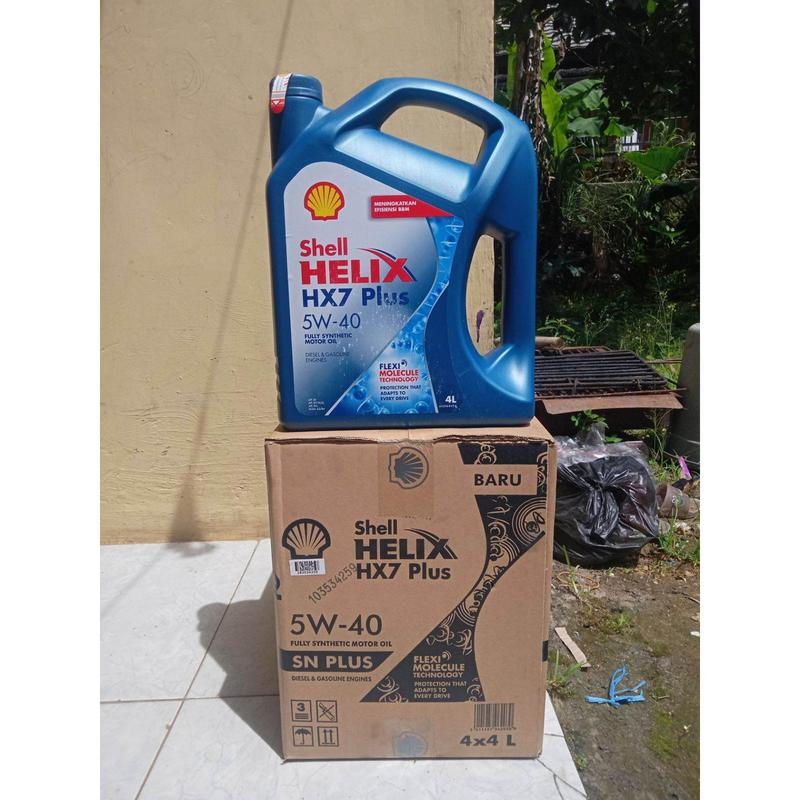 Oli Mobil Shell Helix HX7 Plus 4L SAE 5W-40 Synthetic Based untuk Mesin Mobil Bensin dan Solar Avanza, Xenia, Innova, Kijang, Gran Max, Terios, dan Lainnya - Perlindungan Ekstra untuk Engine 2
