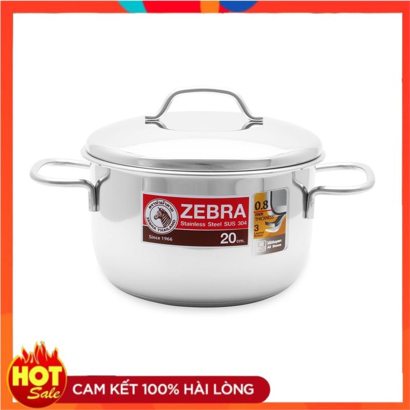 Nồi inox Zebra Thailand Cao cấp 304 3 đáy Extreme Infinity 20cm 3.5L - 162287