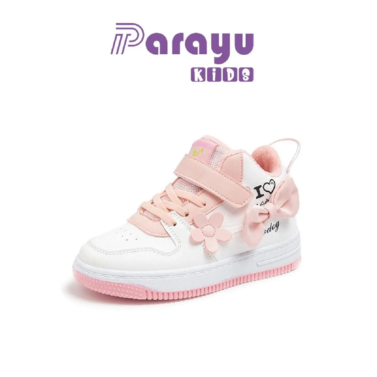 Parayu Kids Sepatu Sneakers Anak Perempuan PINKY LOVE Fashion Import Sport Casual Shoes