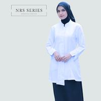 Gambar NRS Series - Baju PDH Putih Tunik Seragam Setelan Khaki PNS - S, Hitm putih set rok A dari NRS Series_NEW Kab. Tasikmalaya 3 Tokopedia