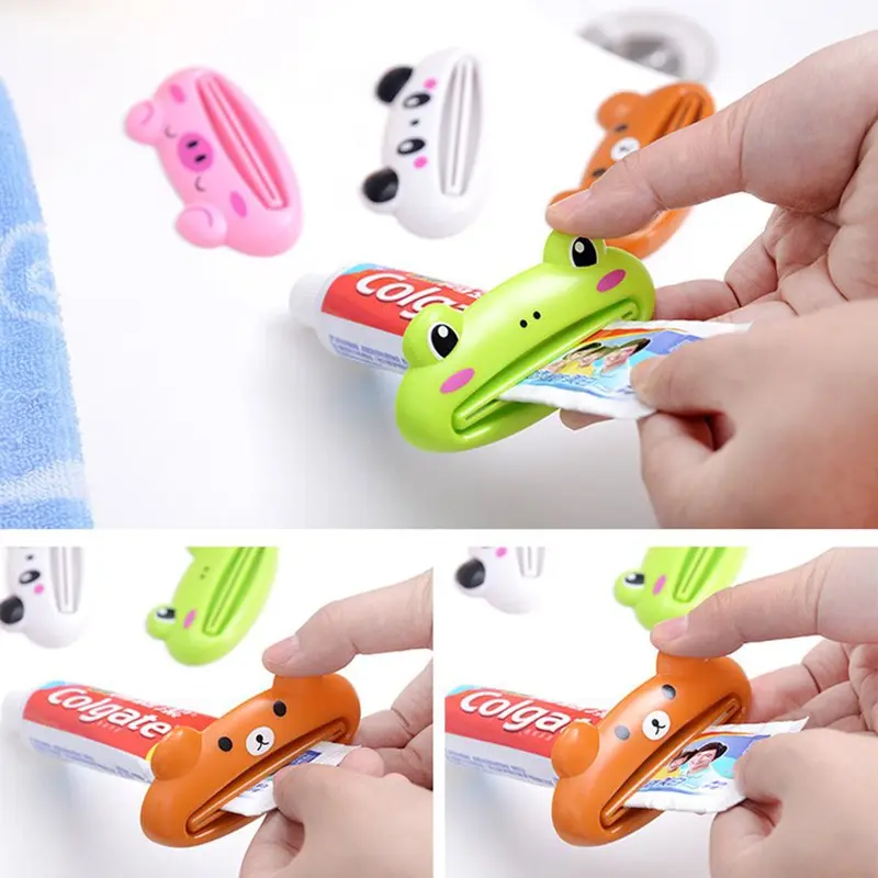 Máy Kem Đánh Răng Tự Động, Thiết Kế Hoạt Hình Dễ Thương, Dụng Cụ Bóp Kem Đánh Răng, Dụng Cụ Ép Kem Sạch, Dụng Cụ Đùn 5