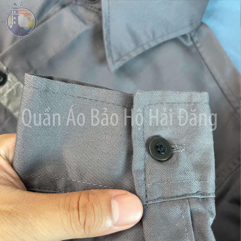 Quần áo bảo hộ , Bộ BH Lao Động, Đồng Phục Bảo Hộ Cao Cấp B1 [ may kĩ, vải KaKi 2.1 dày vừa độ ] 2