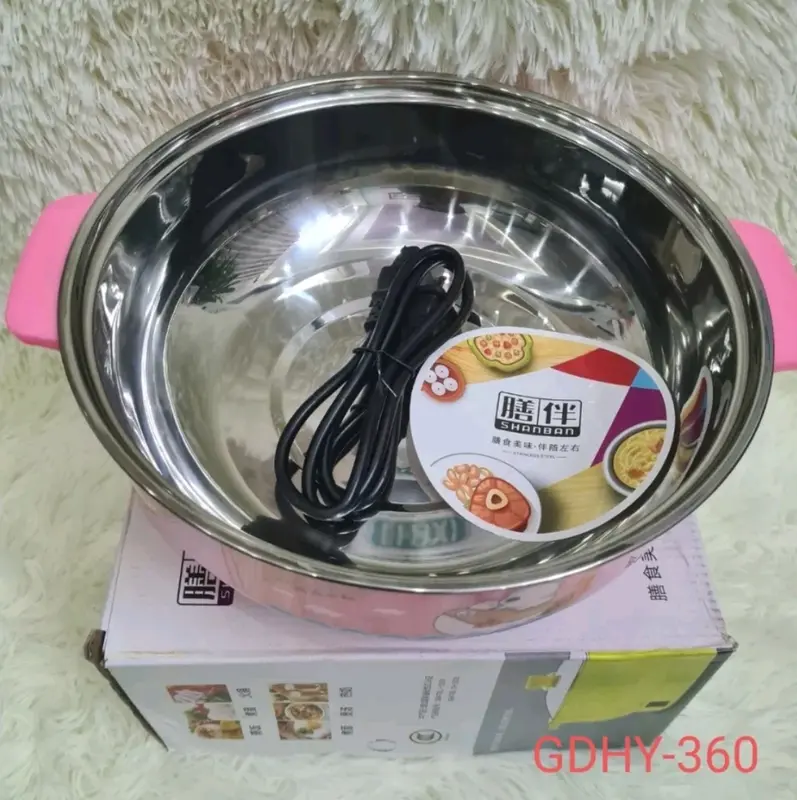 Nồi Lẩu Điện , Nồi Lẩu Đa Năng Vung Kính Size 28 cm 0