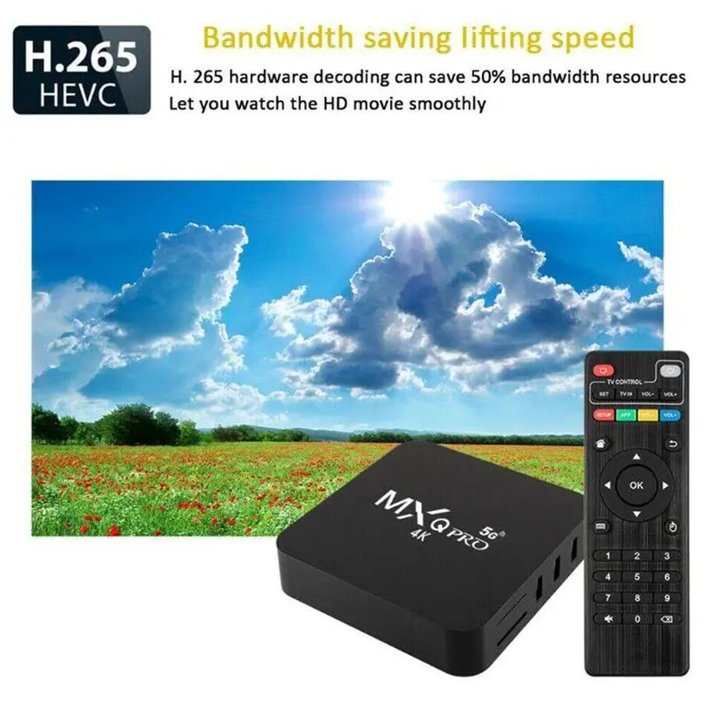 TV Box Android 13.1 MXQ Pro 5G 16G+512G / Smart TV 4K Ultra HD MXQ PRO 4K 5G 6