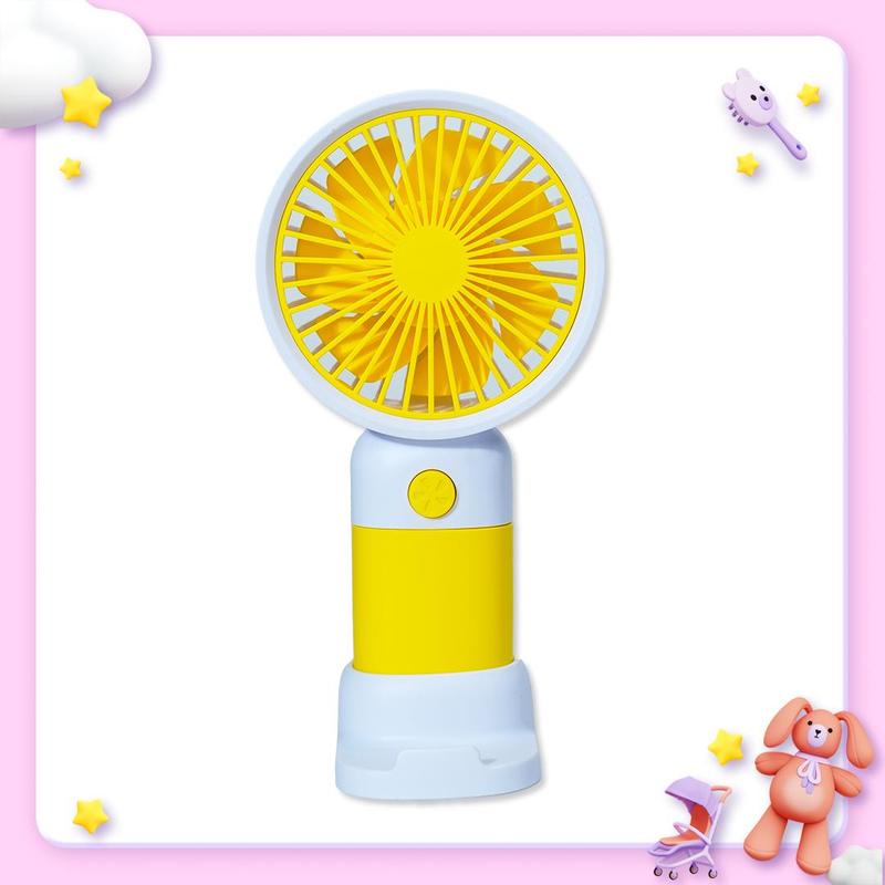 Product Introduction of Quạt L2028 cầm tay mini nhỏ gọn tợi lợi, cầm đi học đi chơi đi du lịch hợp lí, có kệ để điện thoại, quạt rất mạnh mát 1