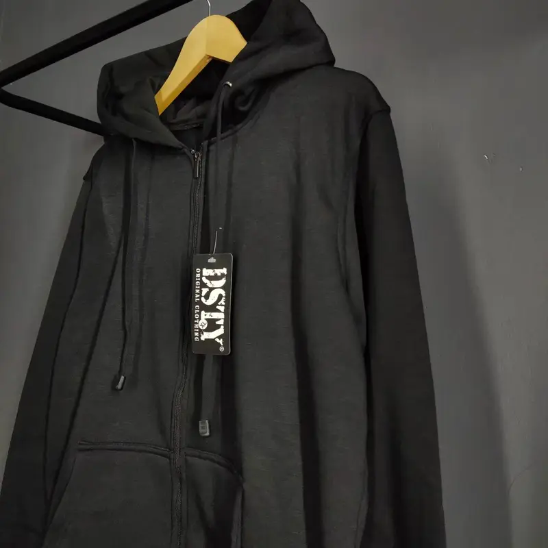 jaket polos zipper pria wanita fleece tebal M L XL XXL XXXL BIG SIZE JUMBO 0