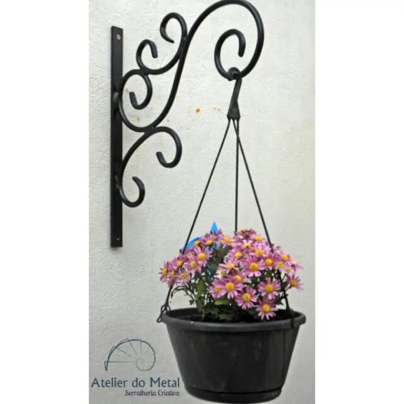 Standing Pot gantung standing pot bunga standing sangkar burung rak bunga gantung rak bunga dinding Baja 1