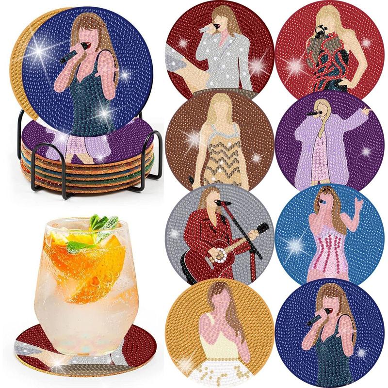 Pop Star Painting Coasters Kits for Adults, 8 Count Pop Diamond ...