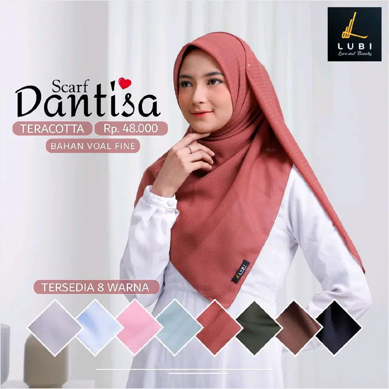 Kerudung  Scarf Dantisa By Lubi Terbaru 1