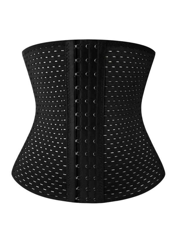Men's Adjustable Hook & Eye Waist Trainer, Breathable High Stretch Shaper, Tummy Control Shaper for Men 1