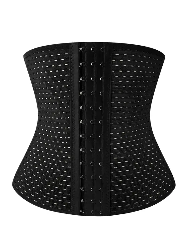 Men's Adjustable Hook & Eye Waist Trainer, Breathable High Stretch Shaper, Tummy Control Shaper for Men 1