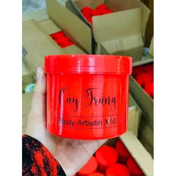 Kem Body Cấy Trắng Arbutin x10 500g Kháng Nước 100% kem ủ siêu trắng 5