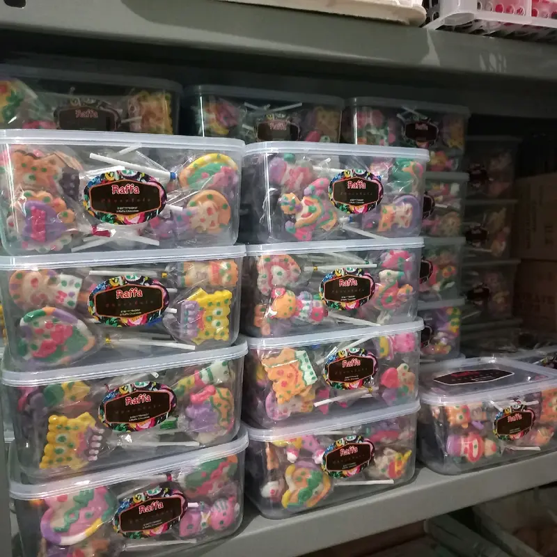 Kemasan box isi 25pcs coklat karakter permen paku 2