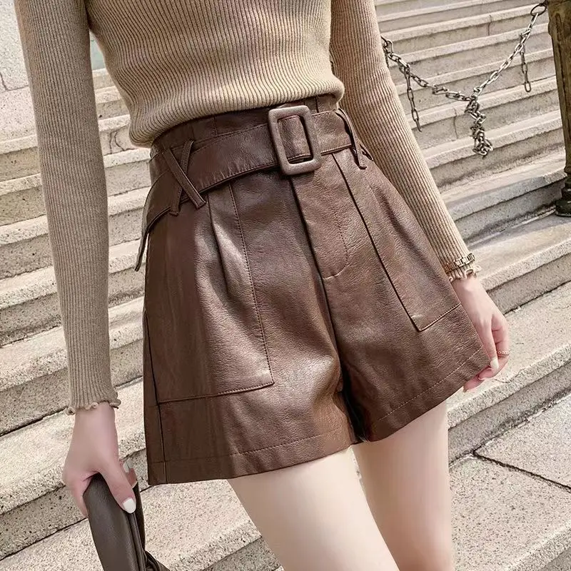 Quần Da, Cạp Cao, Phiên Bản Chữ, Dễ Phối Đồ Thích Hợp Cho Mùa Thu Và Mùa Đông, Hàng Mới Về 2024, Quần Phổ Biến Chất Liệu Pu, Quần Đùi Nhỏ Có Thể Mặc Ngoài Trời Nữ Pants Nữ Pants Nữ Pants Nữ Pants Nữ Pants Women